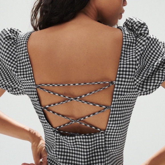 Zara Dresses & Skirts - Zara Gingham strappy back dress